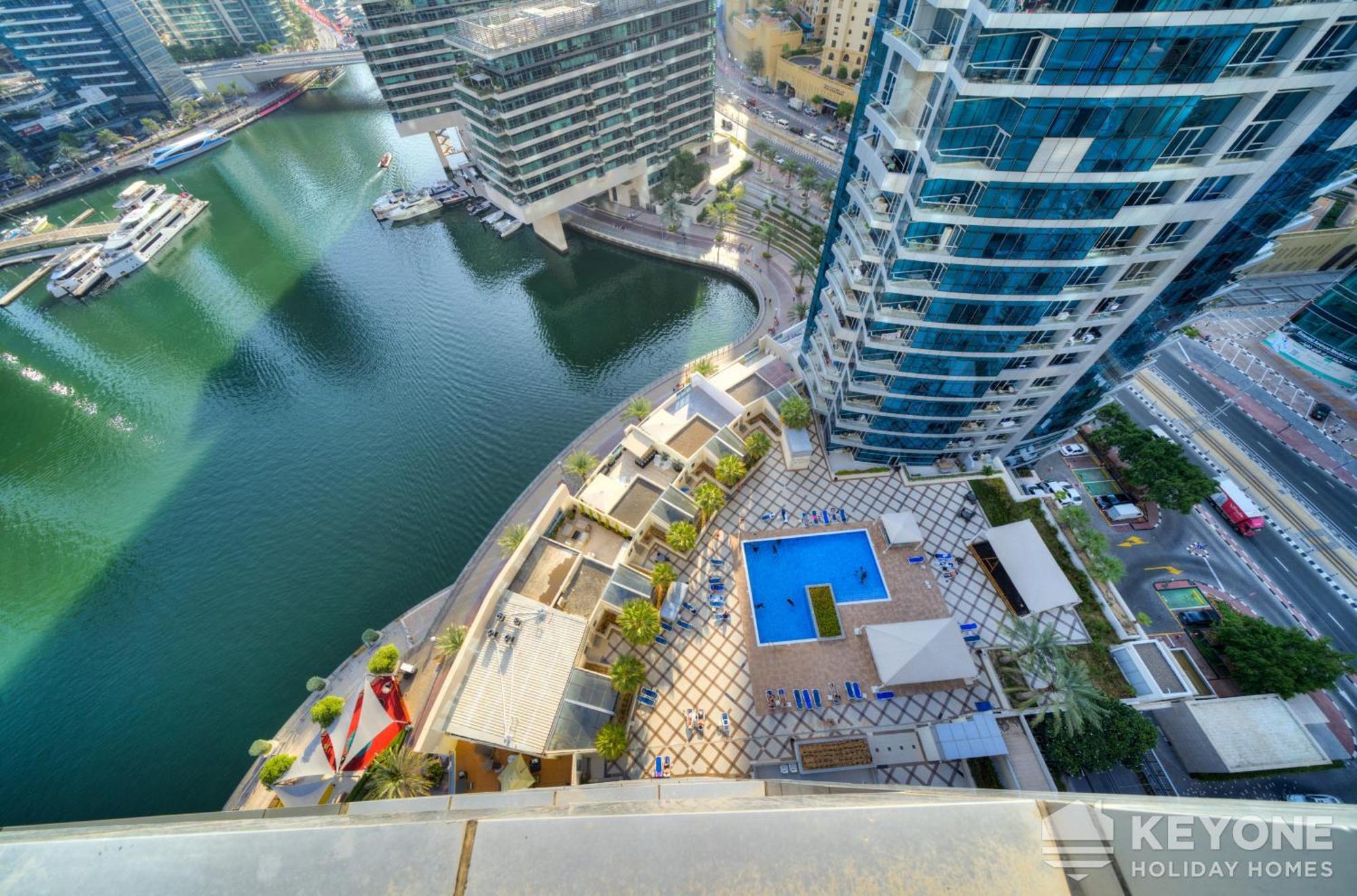Contemporary One Bedroom With Full Marina View Dubaj Zewnętrze zdjęcie