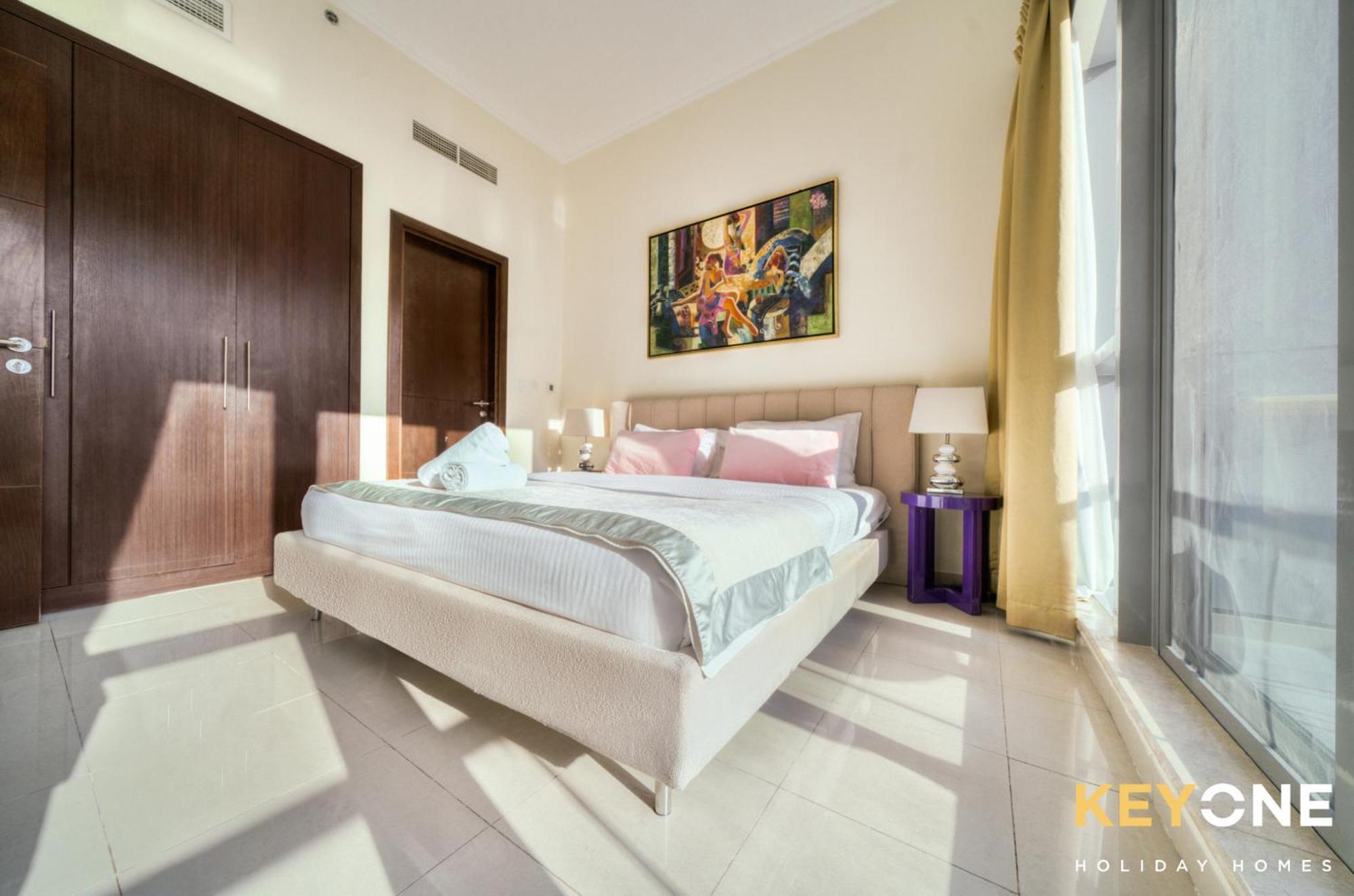 Contemporary One Bedroom With Full Marina View Dubaj Zewnętrze zdjęcie