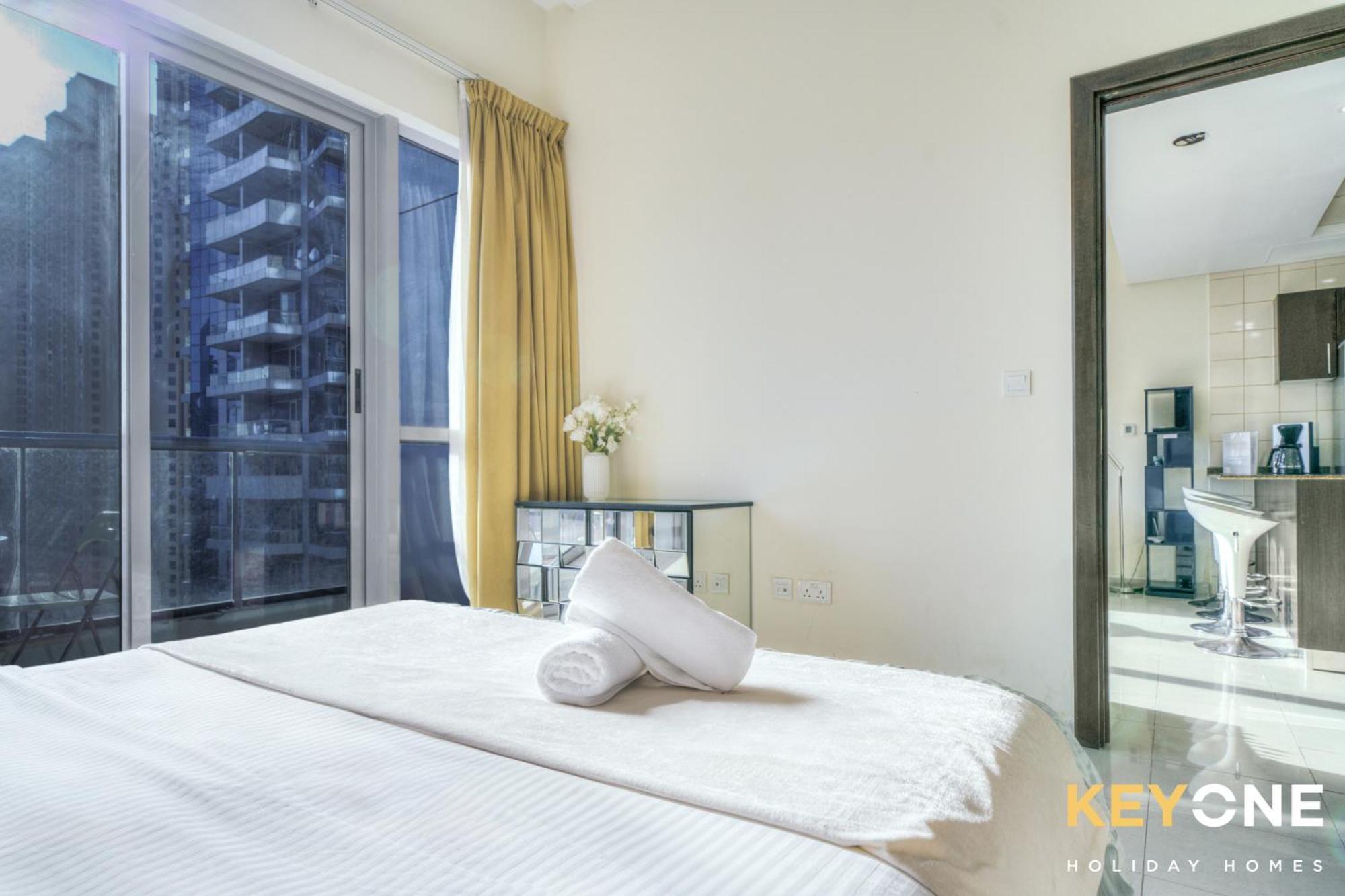 Contemporary One Bedroom With Full Marina View Dubaj Zewnętrze zdjęcie