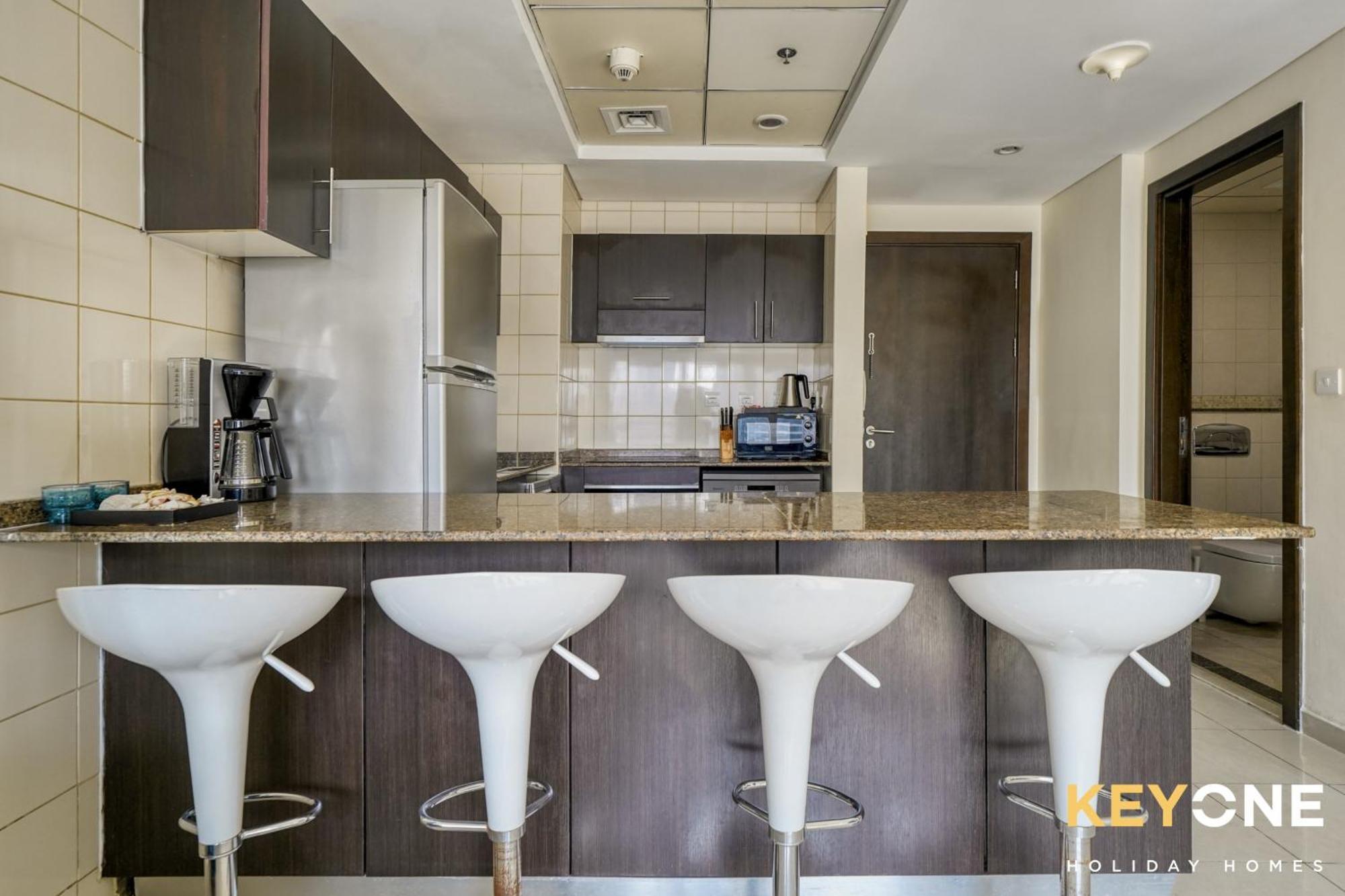 Contemporary One Bedroom With Full Marina View Dubaj Zewnętrze zdjęcie