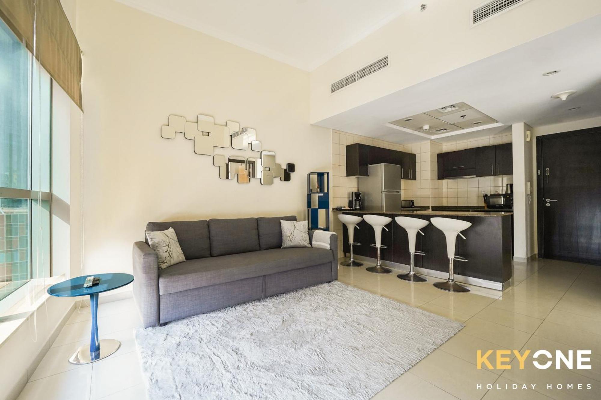 Contemporary One Bedroom With Full Marina View Dubaj Zewnętrze zdjęcie