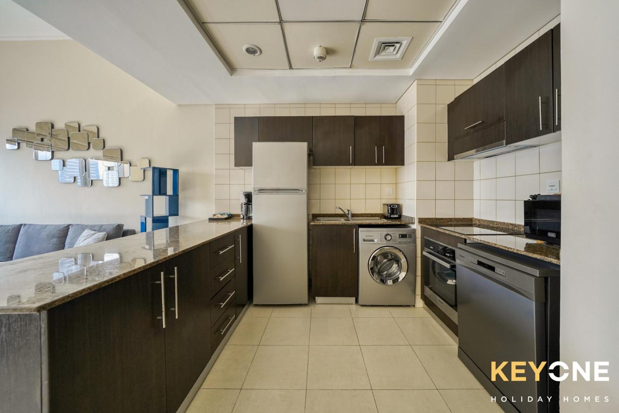 Contemporary One Bedroom With Full Marina View Dubaj Zewnętrze zdjęcie