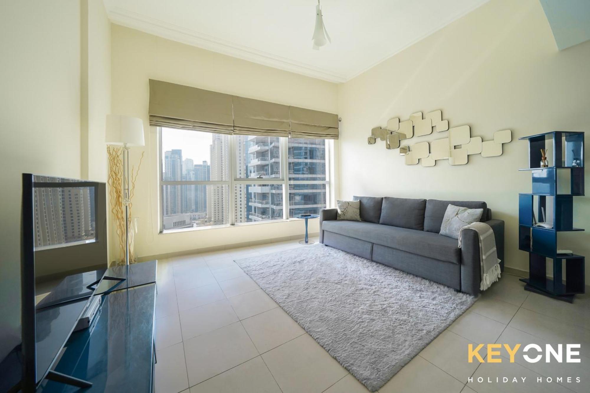 Contemporary One Bedroom With Full Marina View Dubaj Zewnętrze zdjęcie