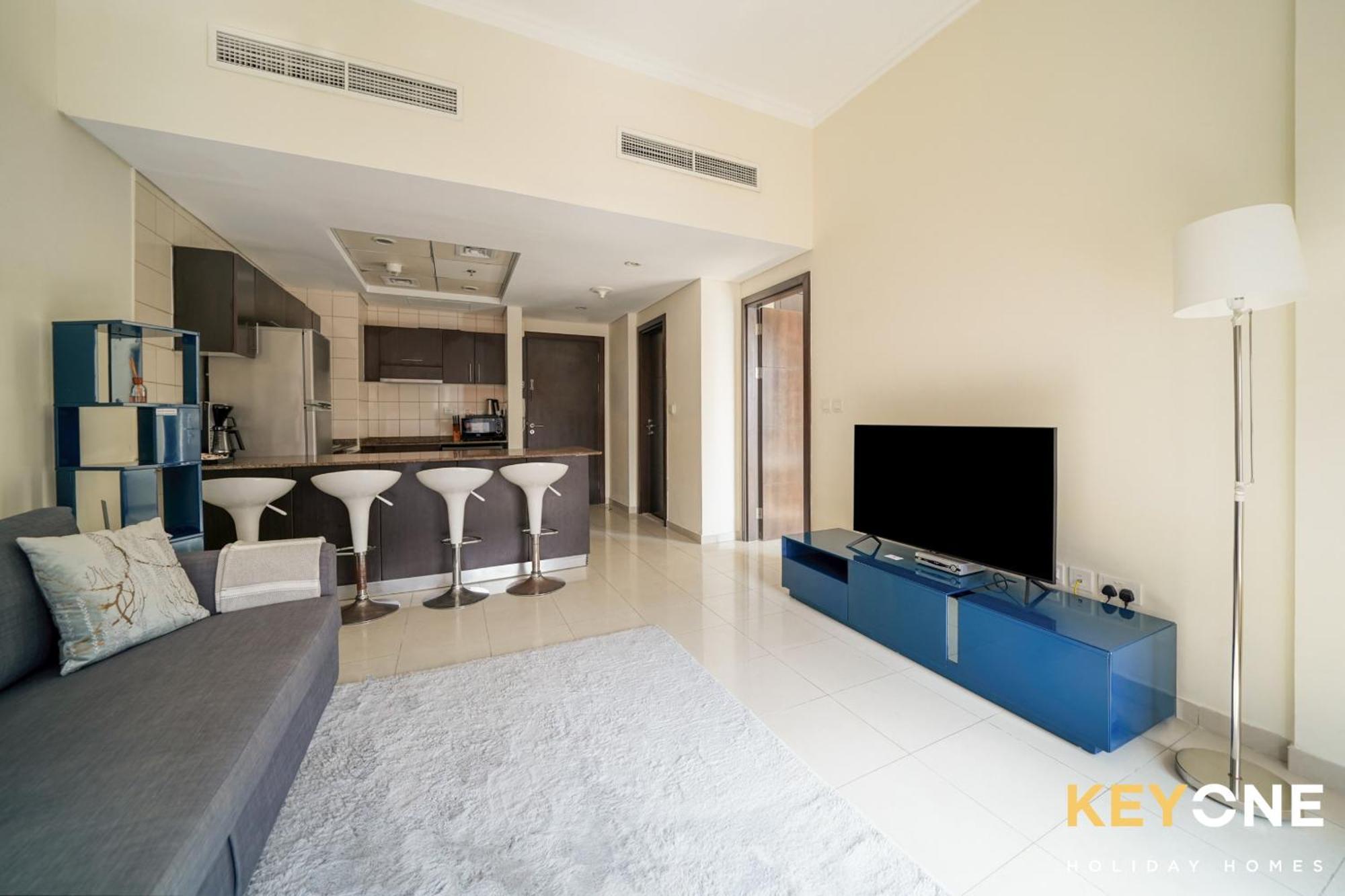Contemporary One Bedroom With Full Marina View Dubaj Zewnętrze zdjęcie
