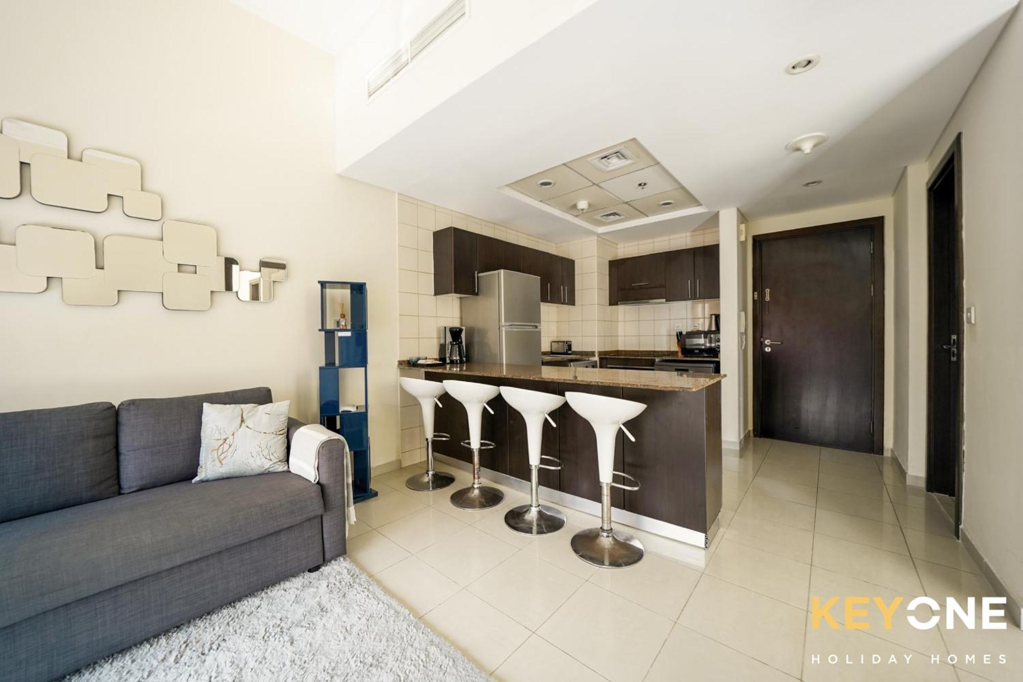 Contemporary One Bedroom With Full Marina View Dubaj Zewnętrze zdjęcie